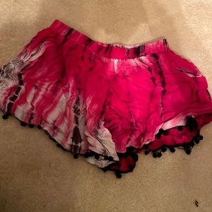 Double Zero Pink TyeDye Shorts